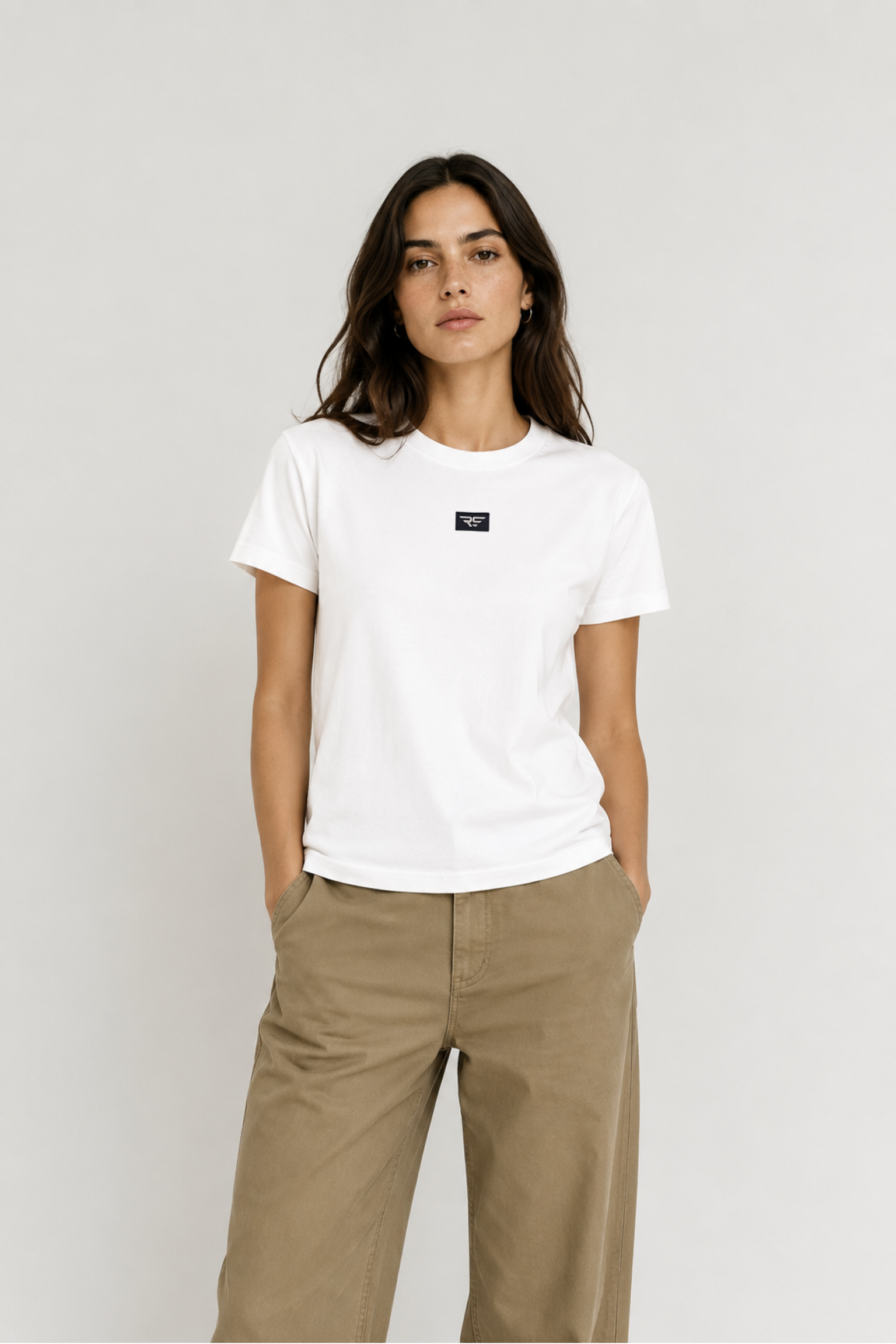 Camiseta RS Essential - Corte regular fit 100% algodón Mujer
