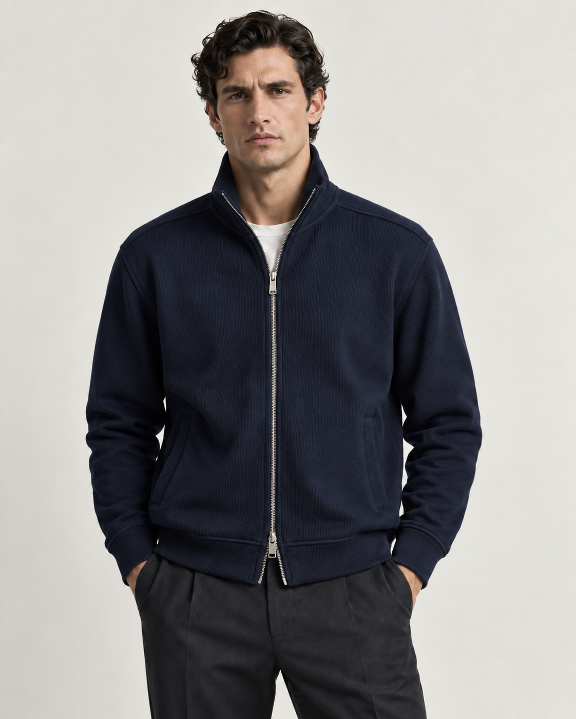 Chaqueta cremallera – regular fit