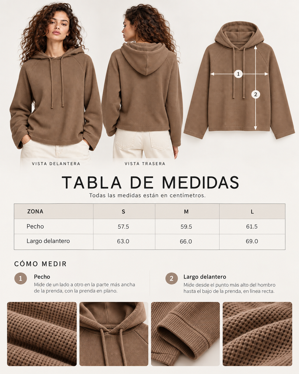 Sudadera capucha relax