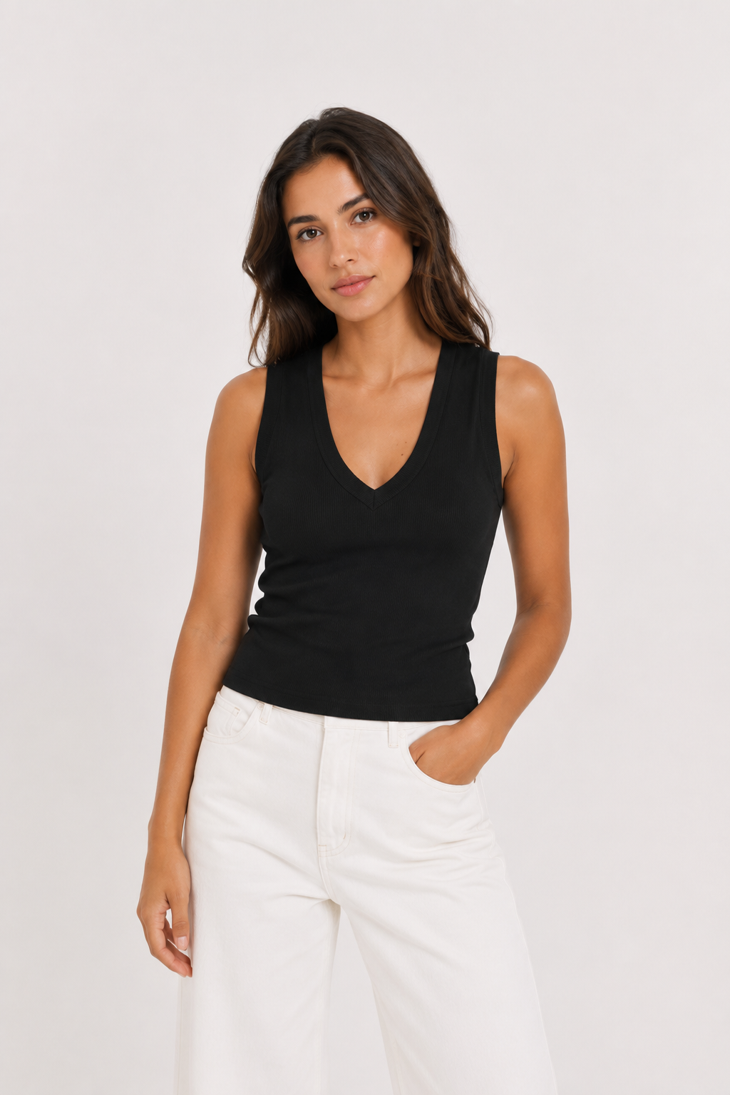 Camiseta sin mangas RS – Mujer