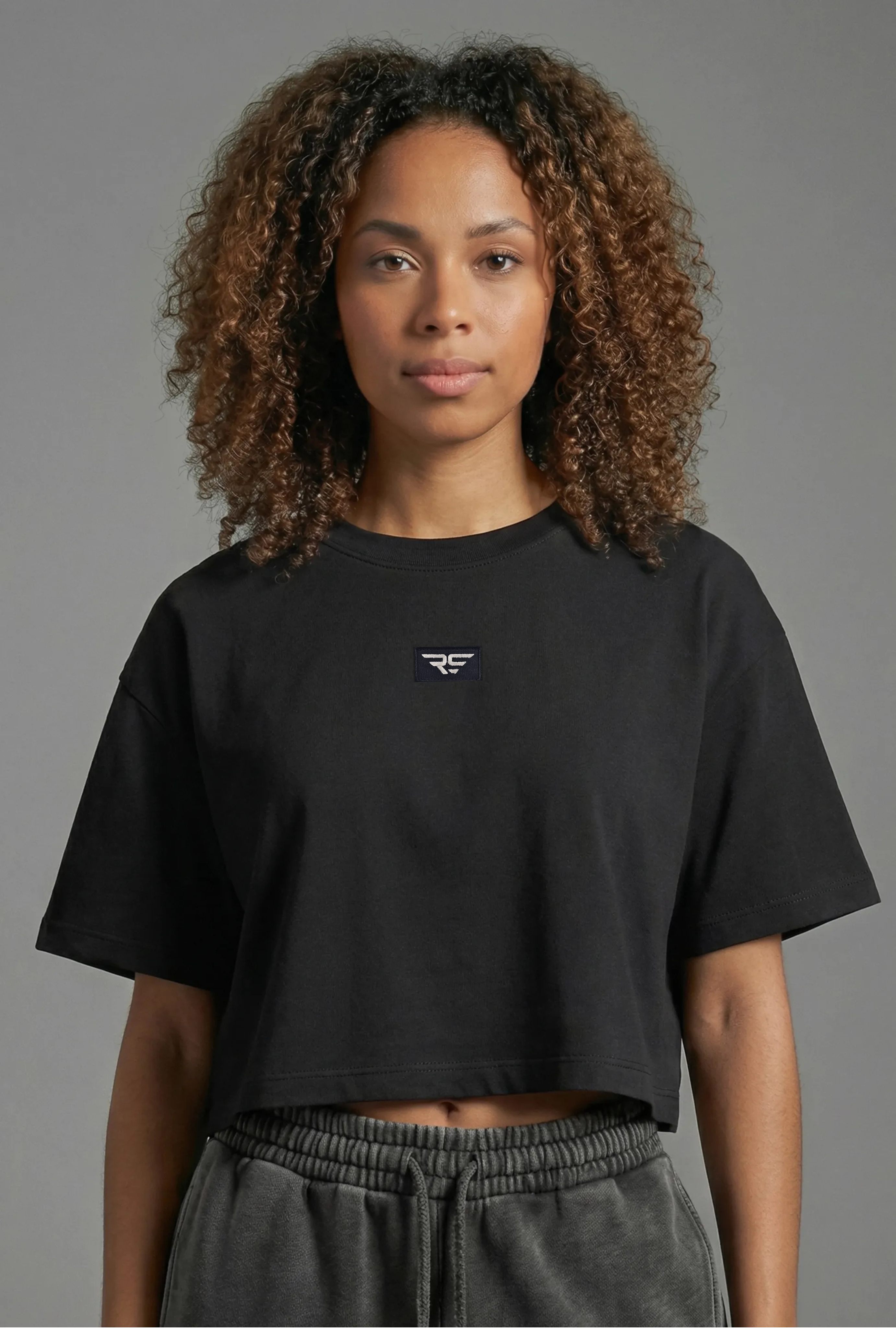 Camiseta Oversize Cropped RS – Mujer