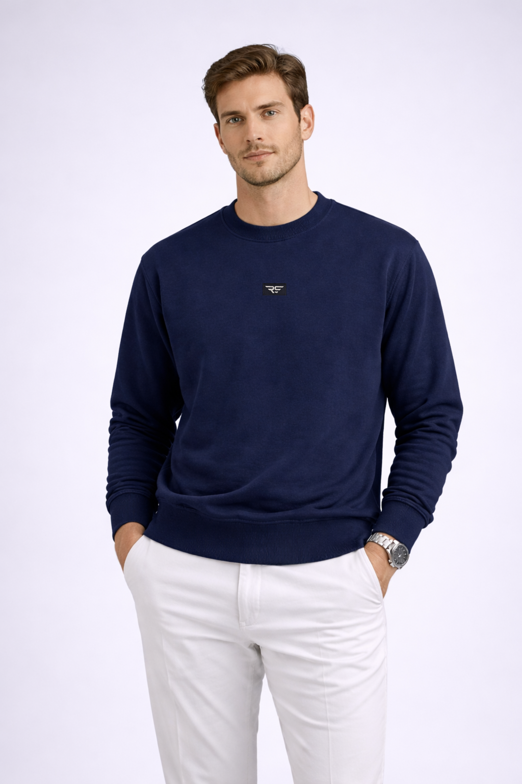 Sudadera RS Essential – Regular Fit Unisex (320 gr algodón premium, tacto melocotón)