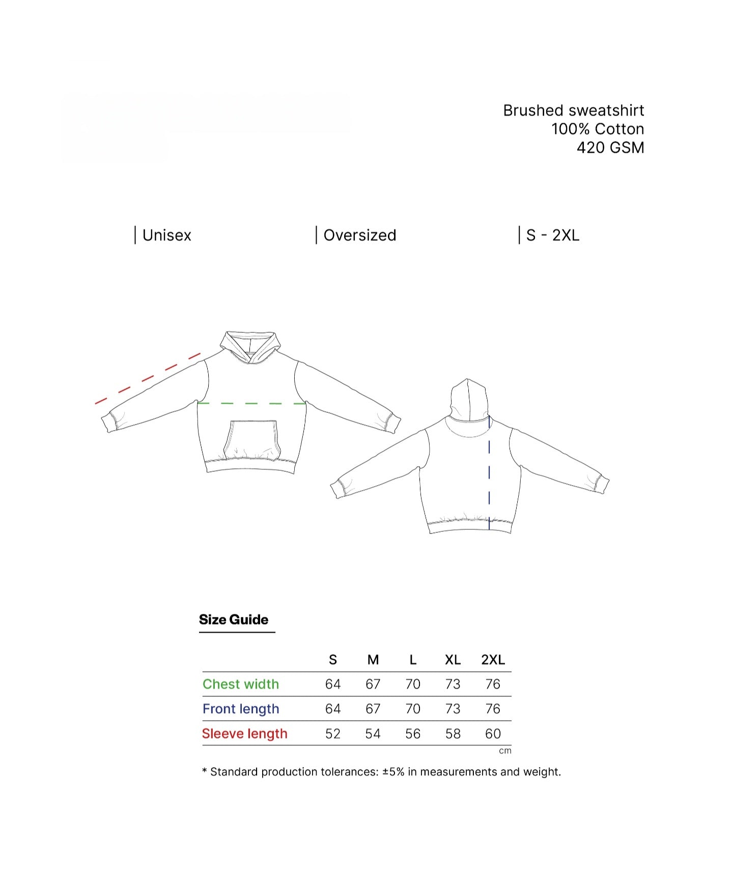 Sudadera RS Oversized Boxy Hoodie 420 – Felpa perchada unisex