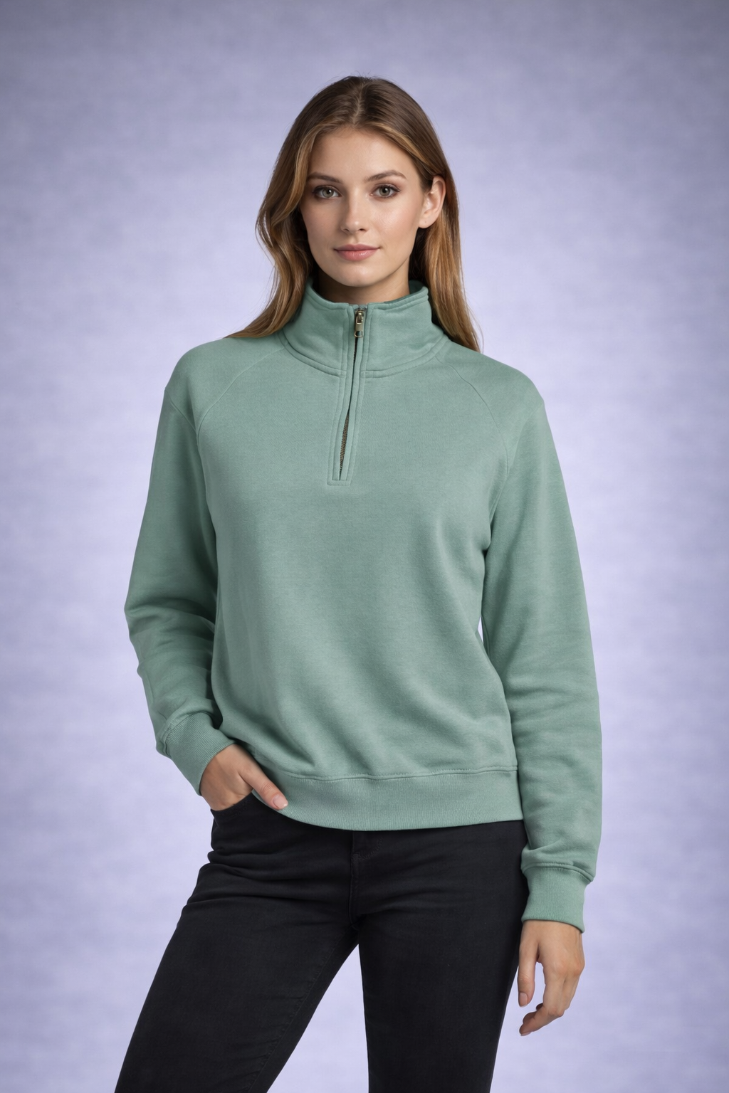 RS Half Zip Peniche – Sudadera oversize 320 GSM