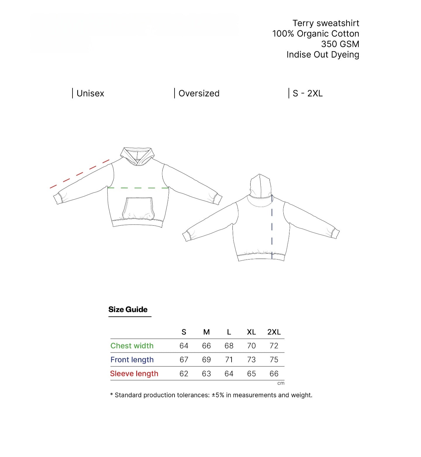 Hoodie RS Hard Rock – Felpa italiana oversized 350GSM lavado a la piedra