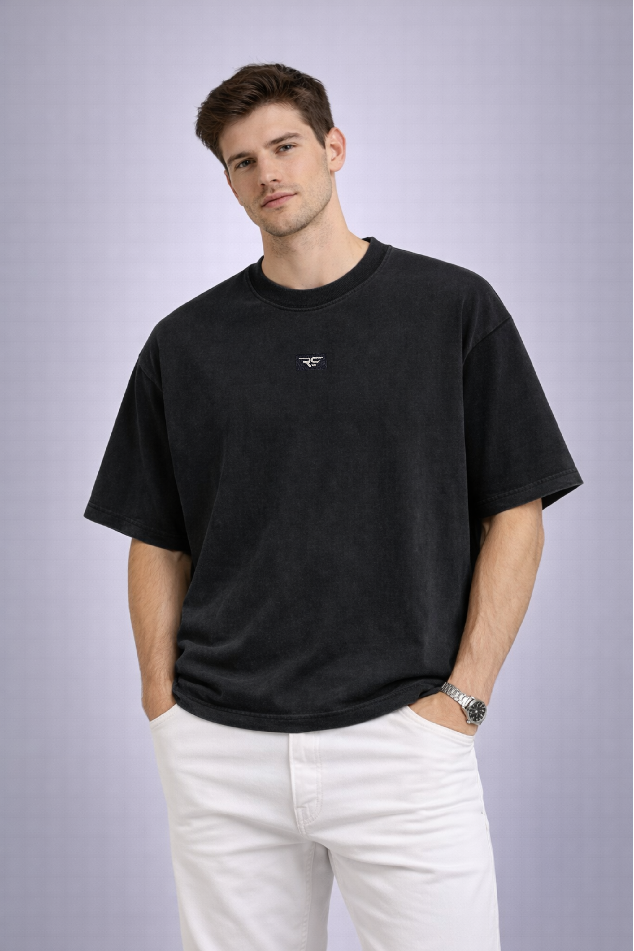 Camiseta RS Oversize Cropped – 240 g orgánico unisex