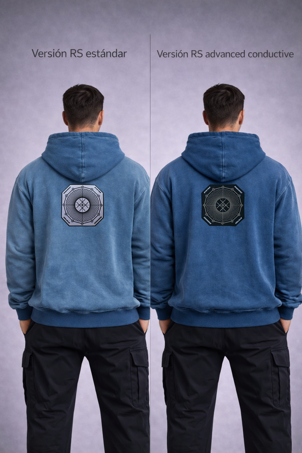 Hoodie RS Hard Rock – Felpa italiana oversized 350GSM lavado a la piedra