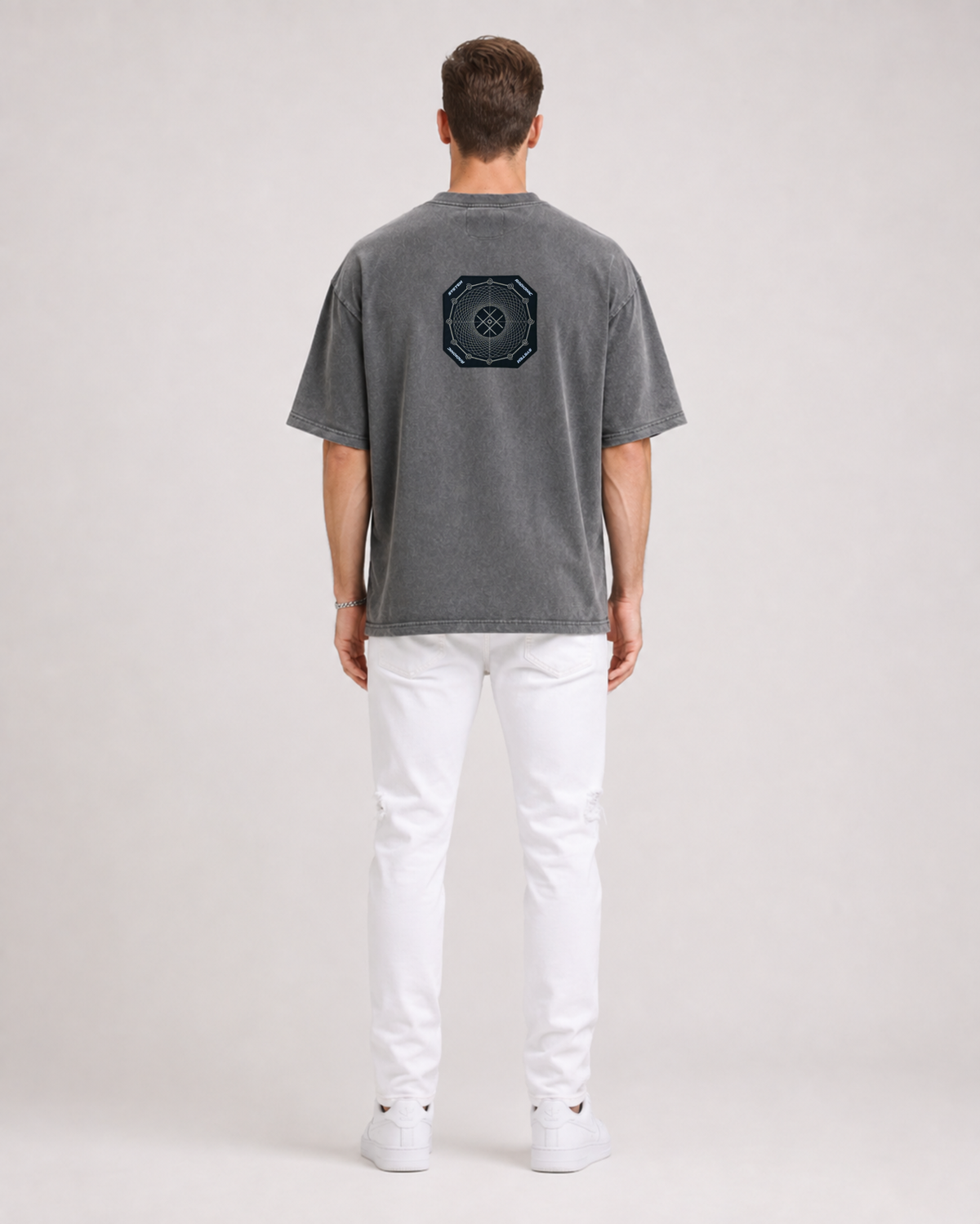 Camiseta oversize RS - Lavado piedra