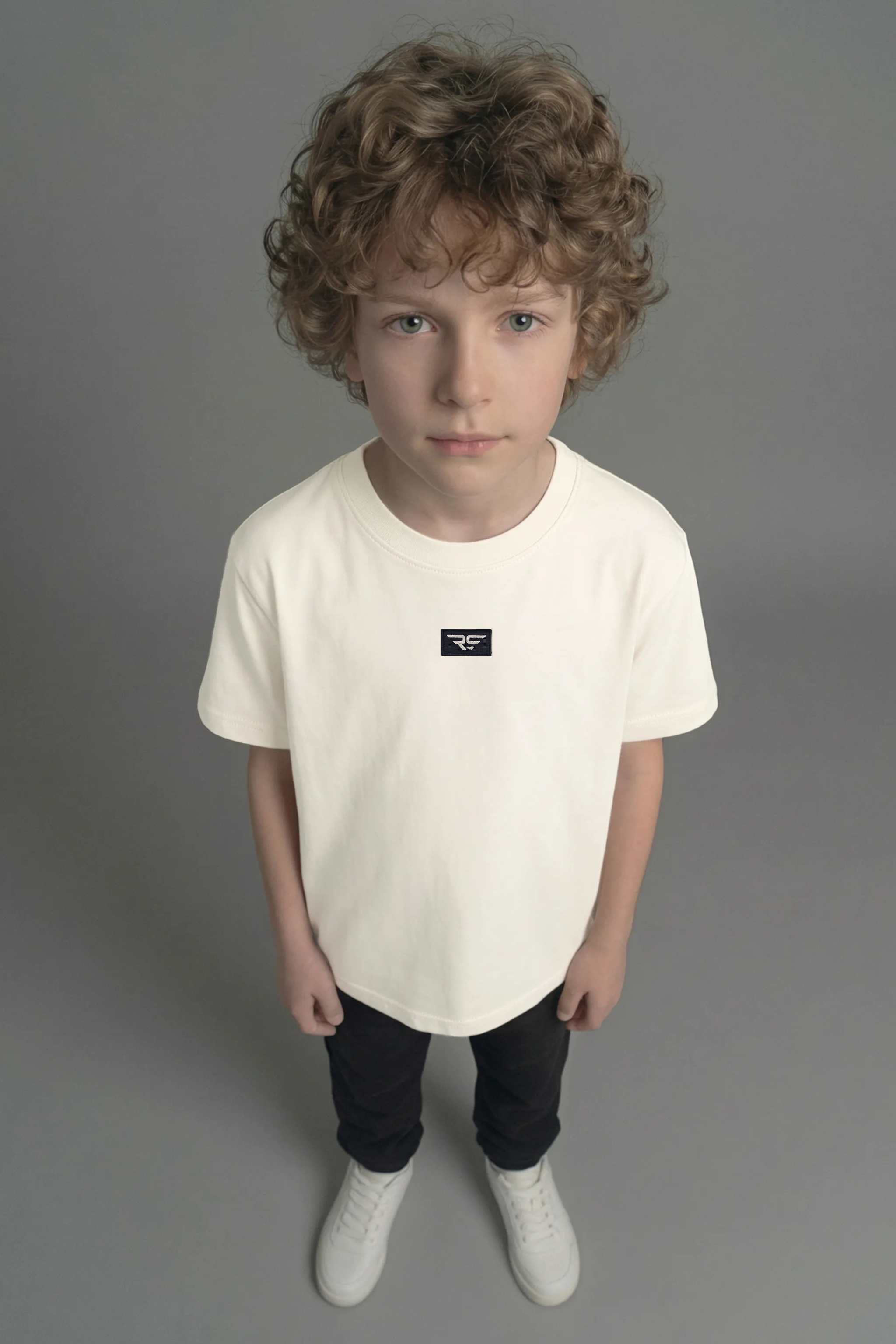 Camiseta Oversize Niño – Algodón Orgánico 185gsm