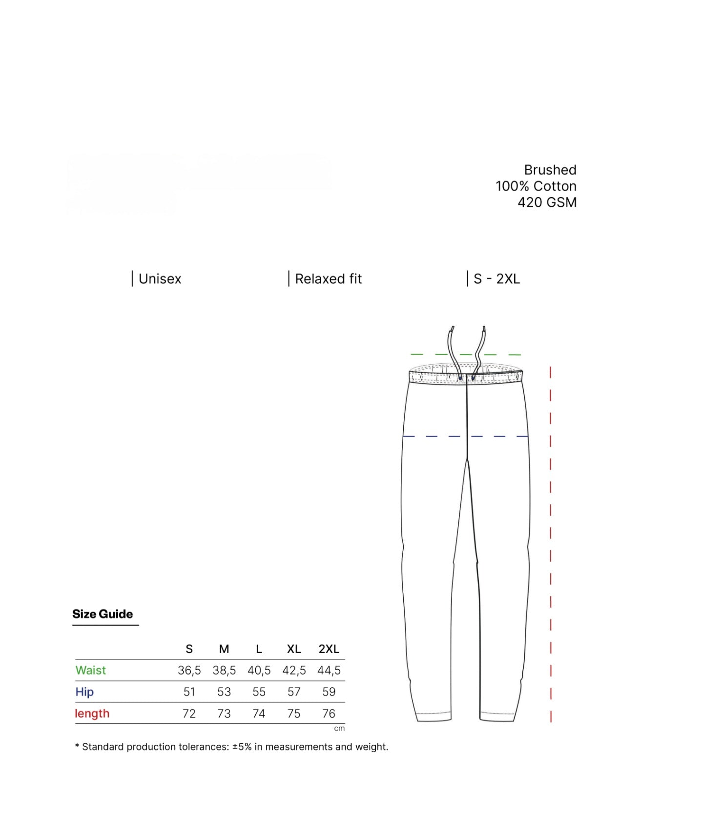 Pantalón jogger RS 420 Oversized – Felpa perchada unisex